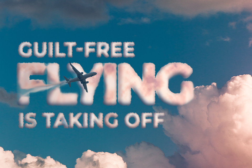 The start-up promising ‘guilt-free flying’