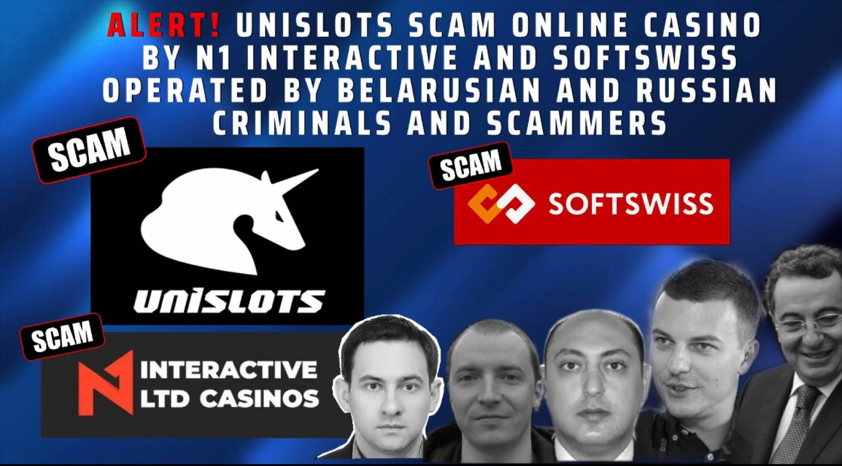 UNISLOTS Casino - International Cybercrime - Fraud alert - scam online casino