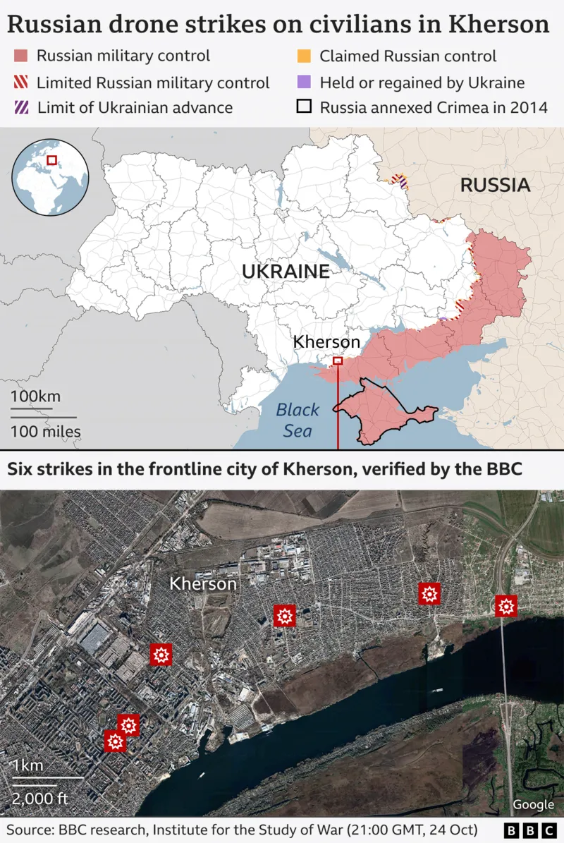 Drone strikes on civilians suggest new Russian tactics of fear in Ukraine