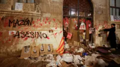 Over 100,000 people protest in Valencia over floods