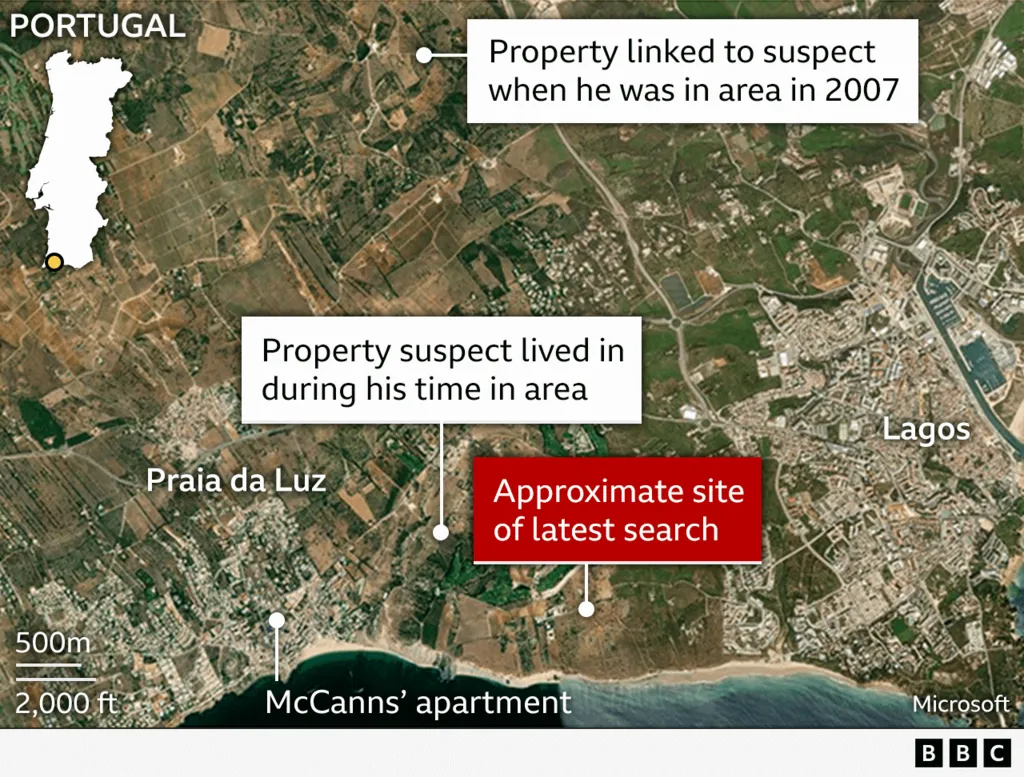 Madeleine search police scour disused building on day one