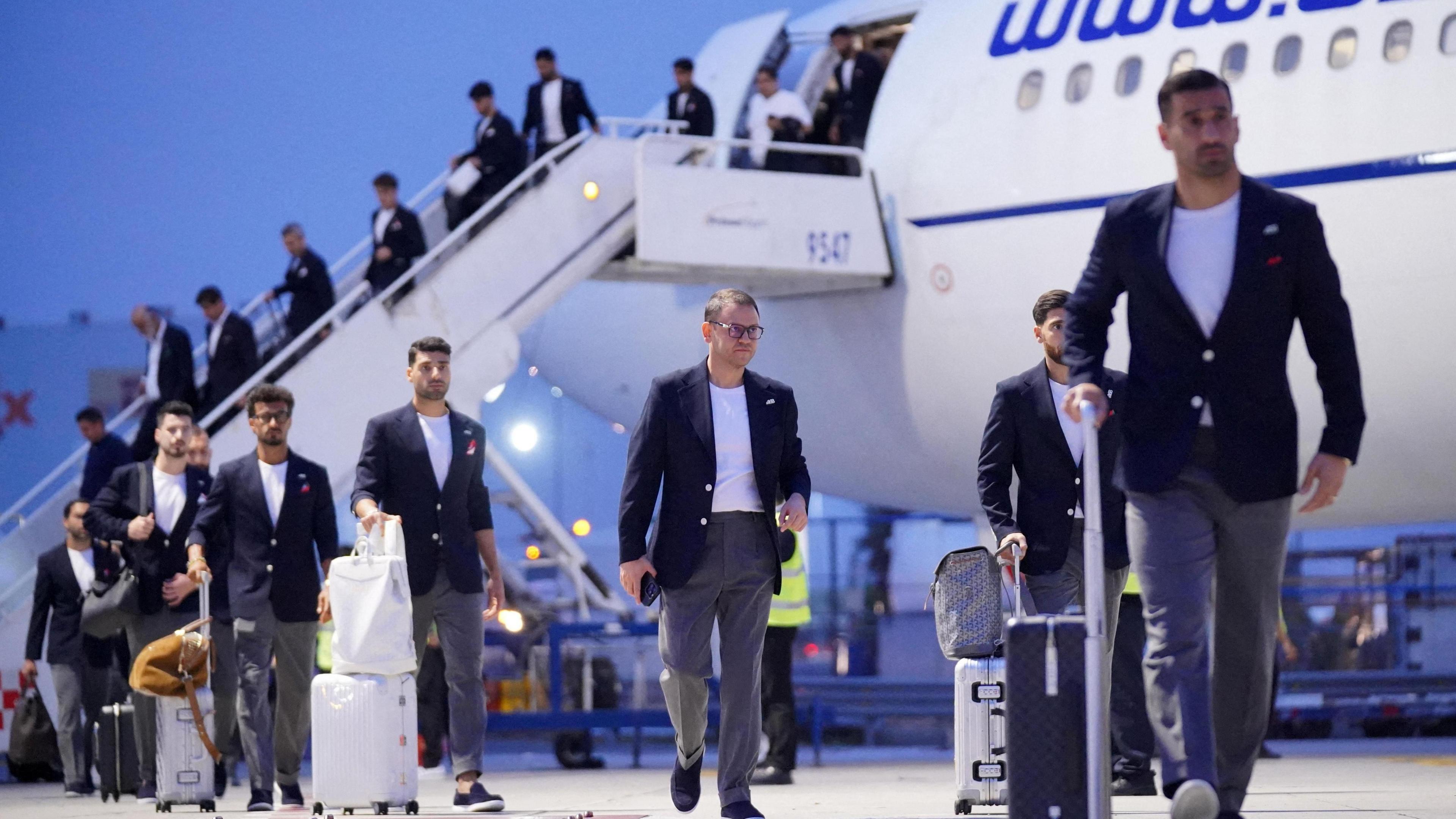 Team Iran arrives at Tijuana for World Cup - Tijuana International Airport, Tijuana, Mexico - June 7, 2026
