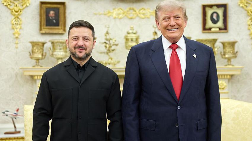 Zelensky and Trump in the Oval Office