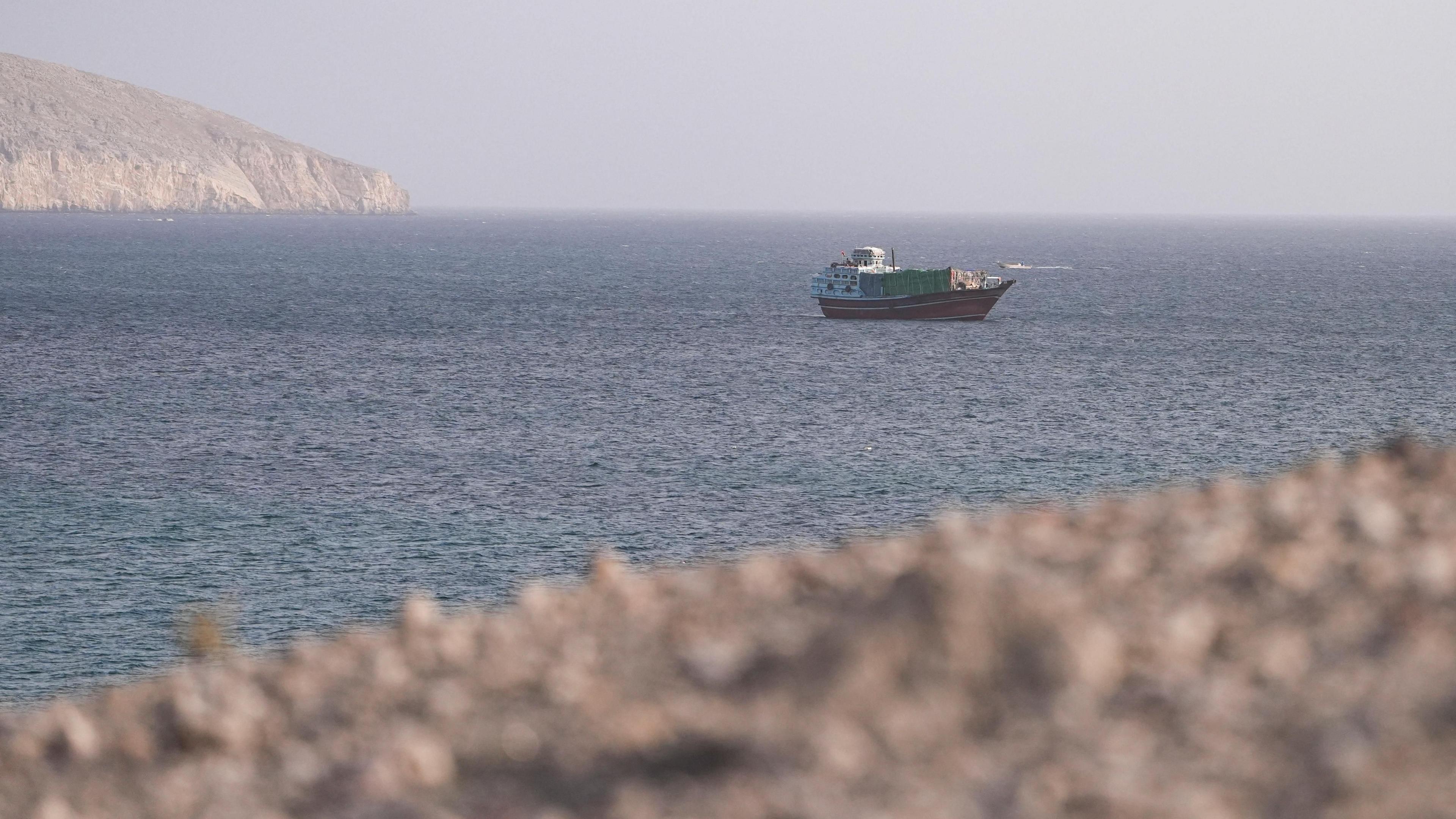 The Strait of Hormuz on Thursday