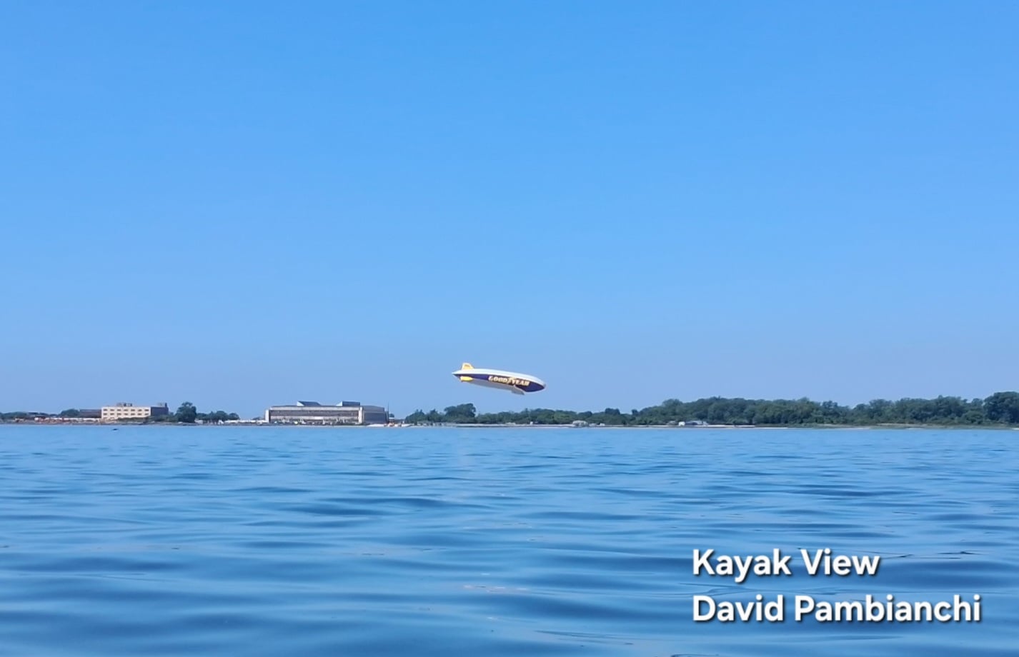 Goodyear Blimp Brings America 250 Sky View to Floyd Bennett Field 1 goodyear blimp seen from kayak
