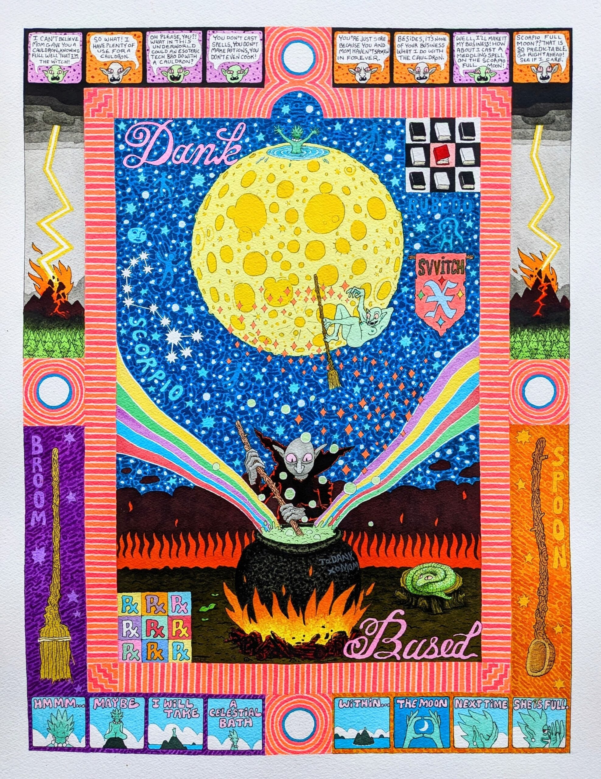Jack Bride: Weaving Astrology, Full Moons And Comics Into His Unique Artistic Vision 7 Jack Bride: Weaving Astrology, Full Moons And Comics Into His Unique Artistic Vision 7