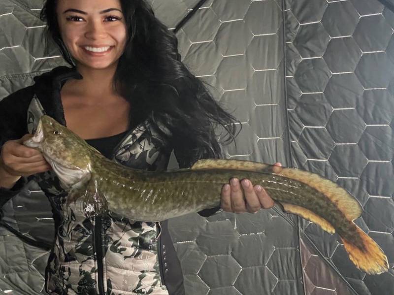 Nathalie Guasis on a Year in Montana 3 A burbot pulled through the ice, a fish most out-of-state visitors have never heard of.