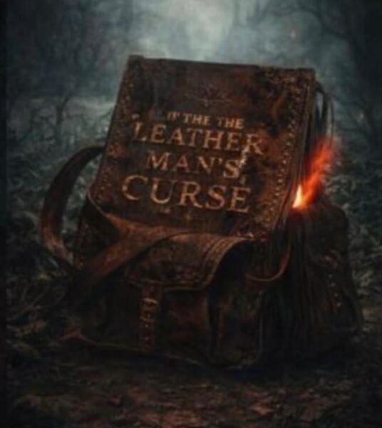 Sangria, Empanadas... and a Curse? One of New York's Hottest Summer Festivals Has It All 1 Promotional art for The Leather Man's Curse showing a weathered leather bag and book in a dark forest. NewsBlaze image