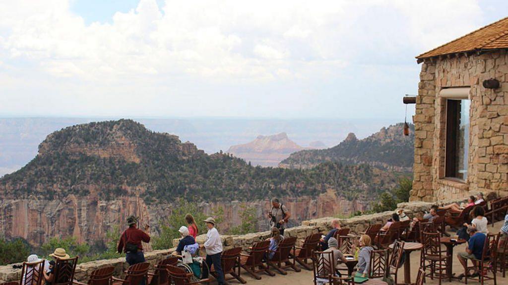 The view from Grand Canyon Lodge