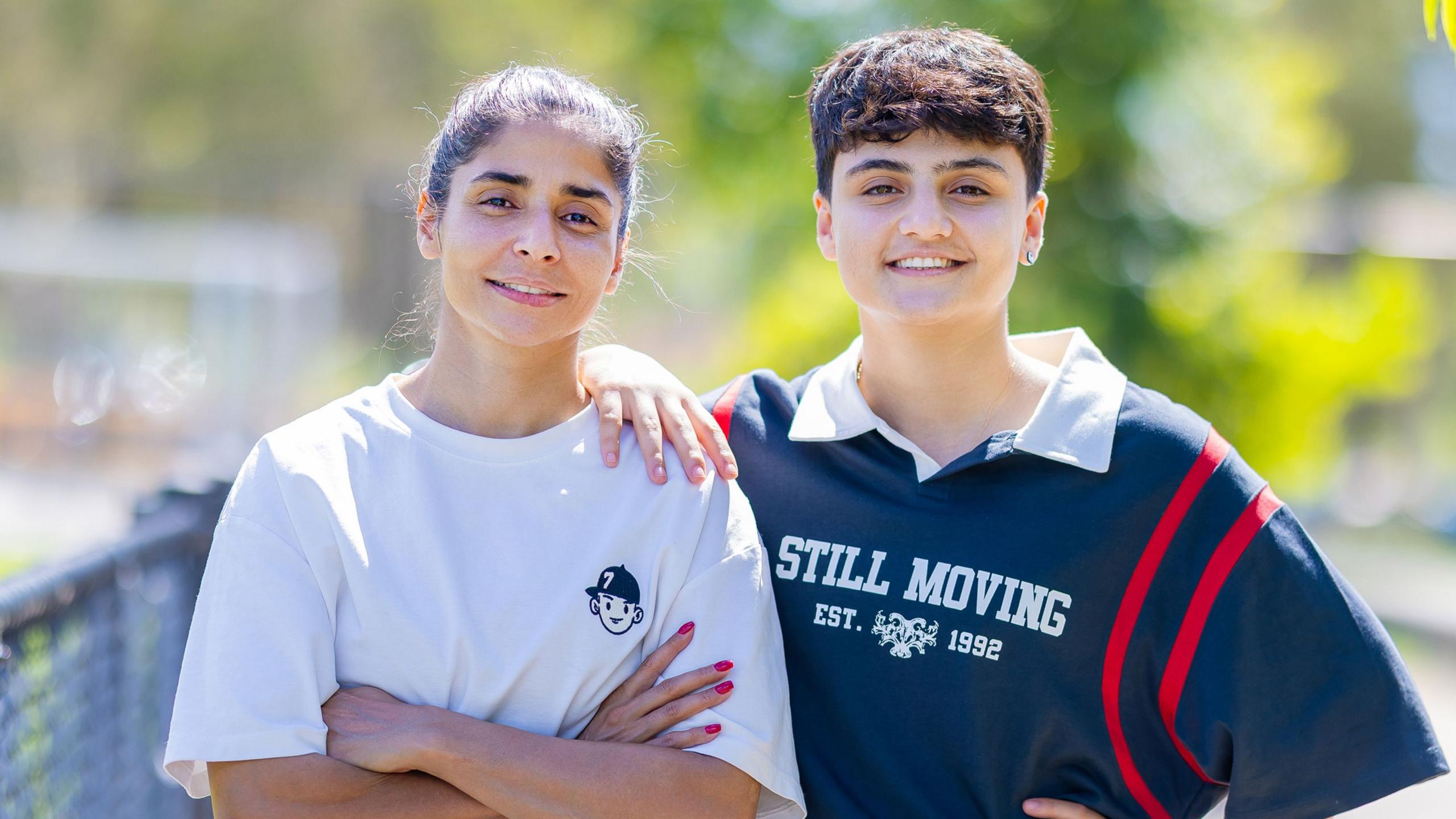 Atefeh Ramezanisadeh (left) and Fatemeh Pasandideh (right). File photo