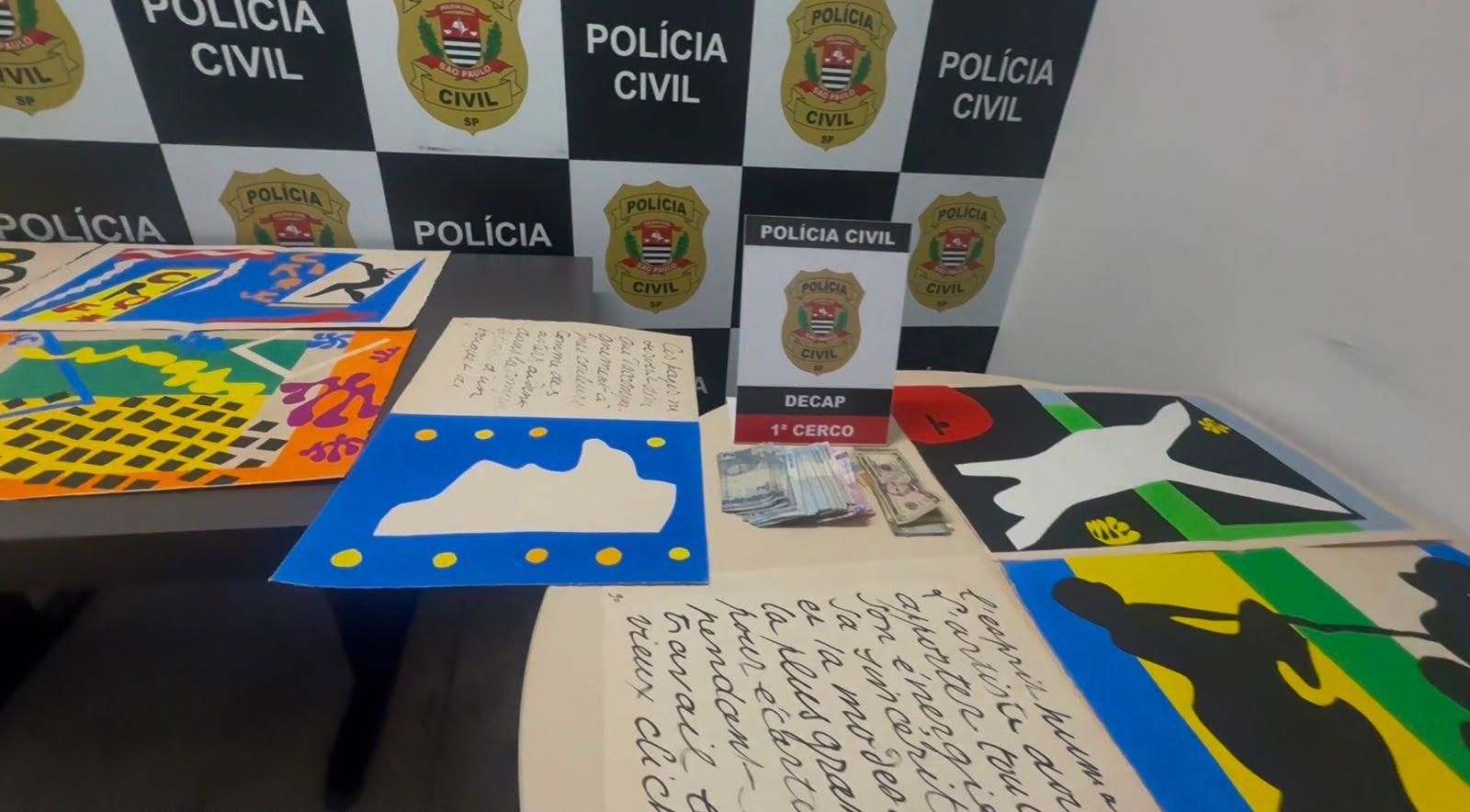 Matisse illustrations seen on Civil Police tables.