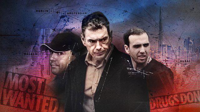 Daniel Kinahan, Christy Kinahan Snr Christopher Kinahan Jnr key art for BBC NI documentary series
