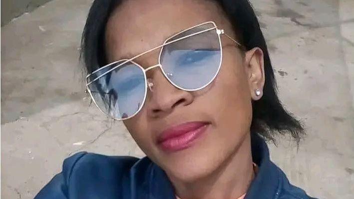 A selfie of Dineo Motapane, wearing sunglasses and a blue jacket