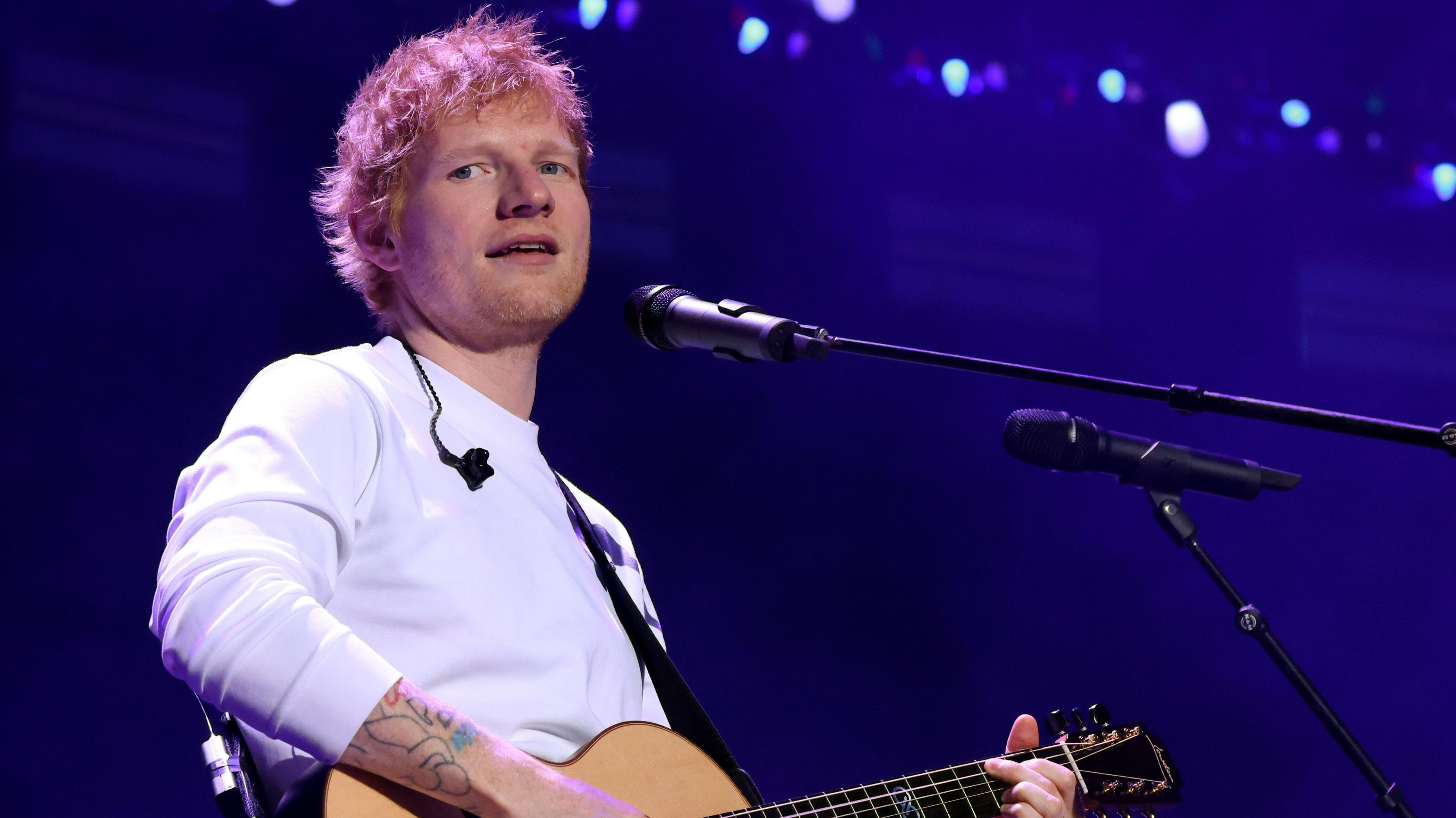 Ed Sheeran on stage