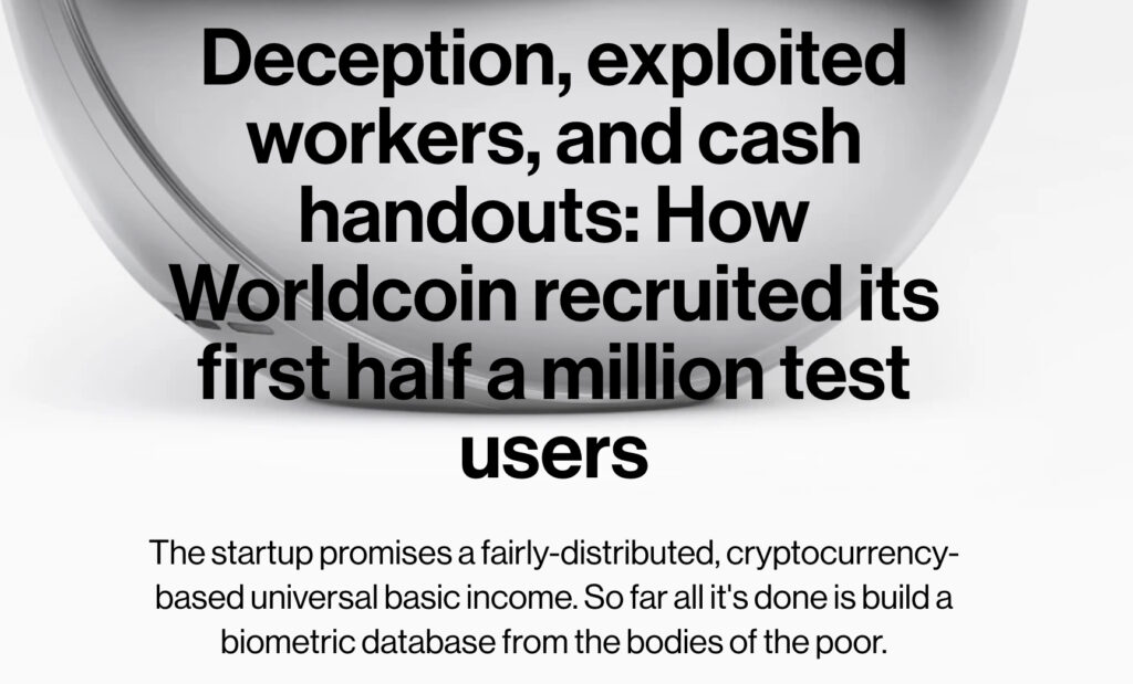 Sam Altman Worldcoin targets banks after paying people to scan their eyes. Was the bargain ever fair to participants and token holders?