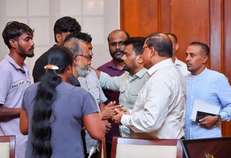 President Anura Kumara Dissanayake recently met Anojan's family