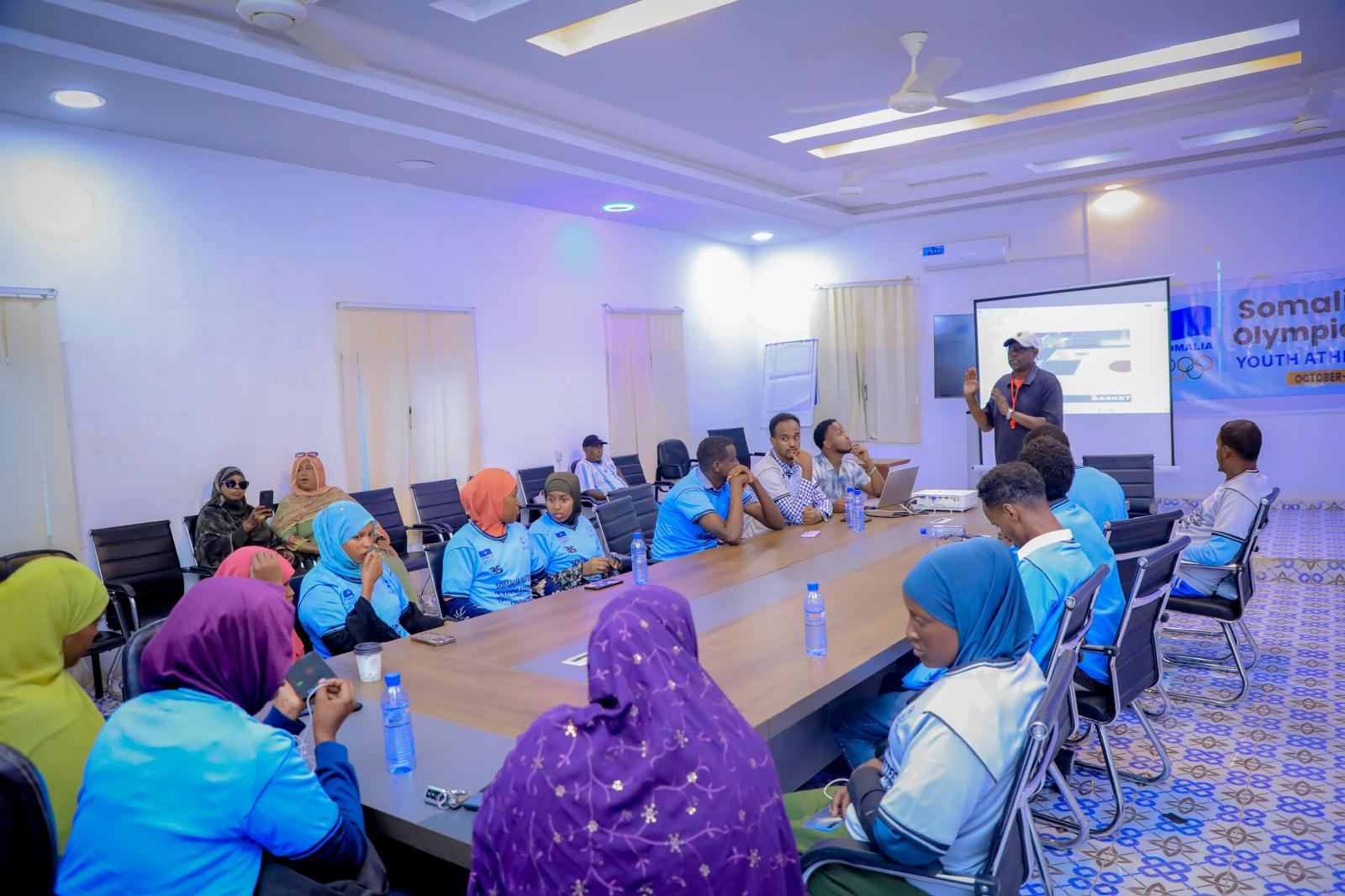 Somali Olympic Committee Enrolls a Record Number of Women in National Youth Sports Development Program 2 class session photo Abdullahi Indho