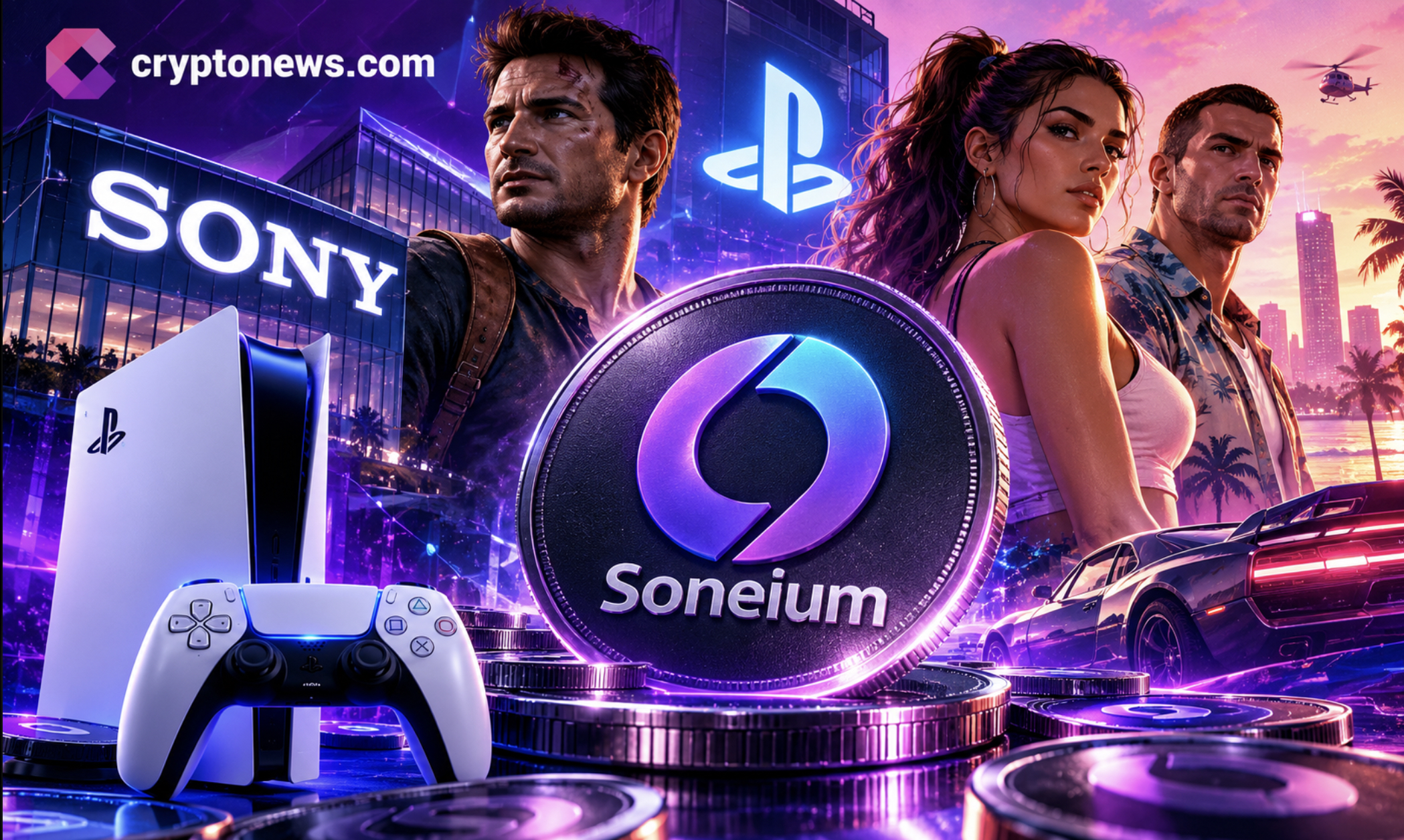 Sony Soneium Coin is coming and targeting tokenized entertainment IP. Could PlayStation and GTA 6 be next in gaming's crypto race?